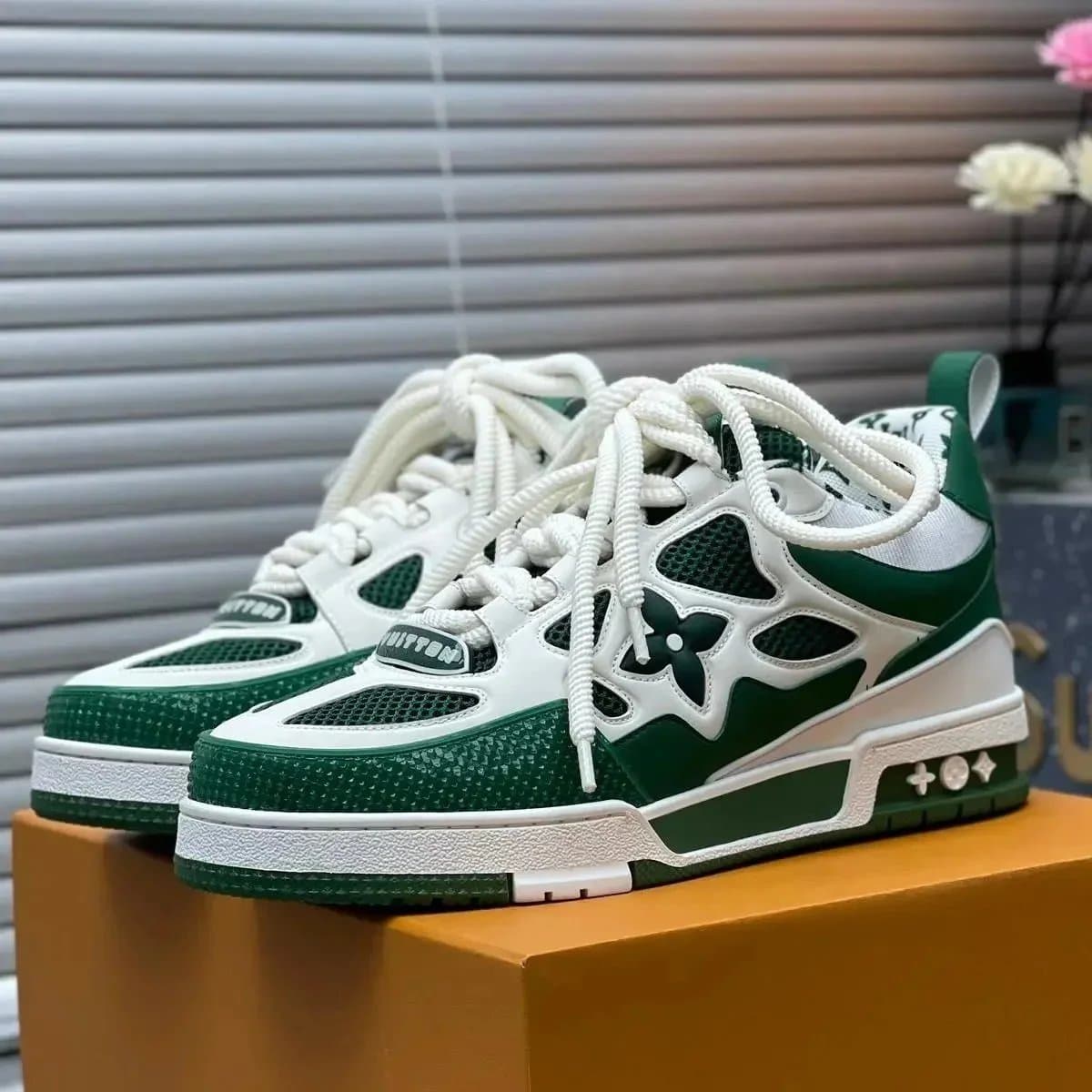 Louis Vuitton LV Trainer Monogram Green