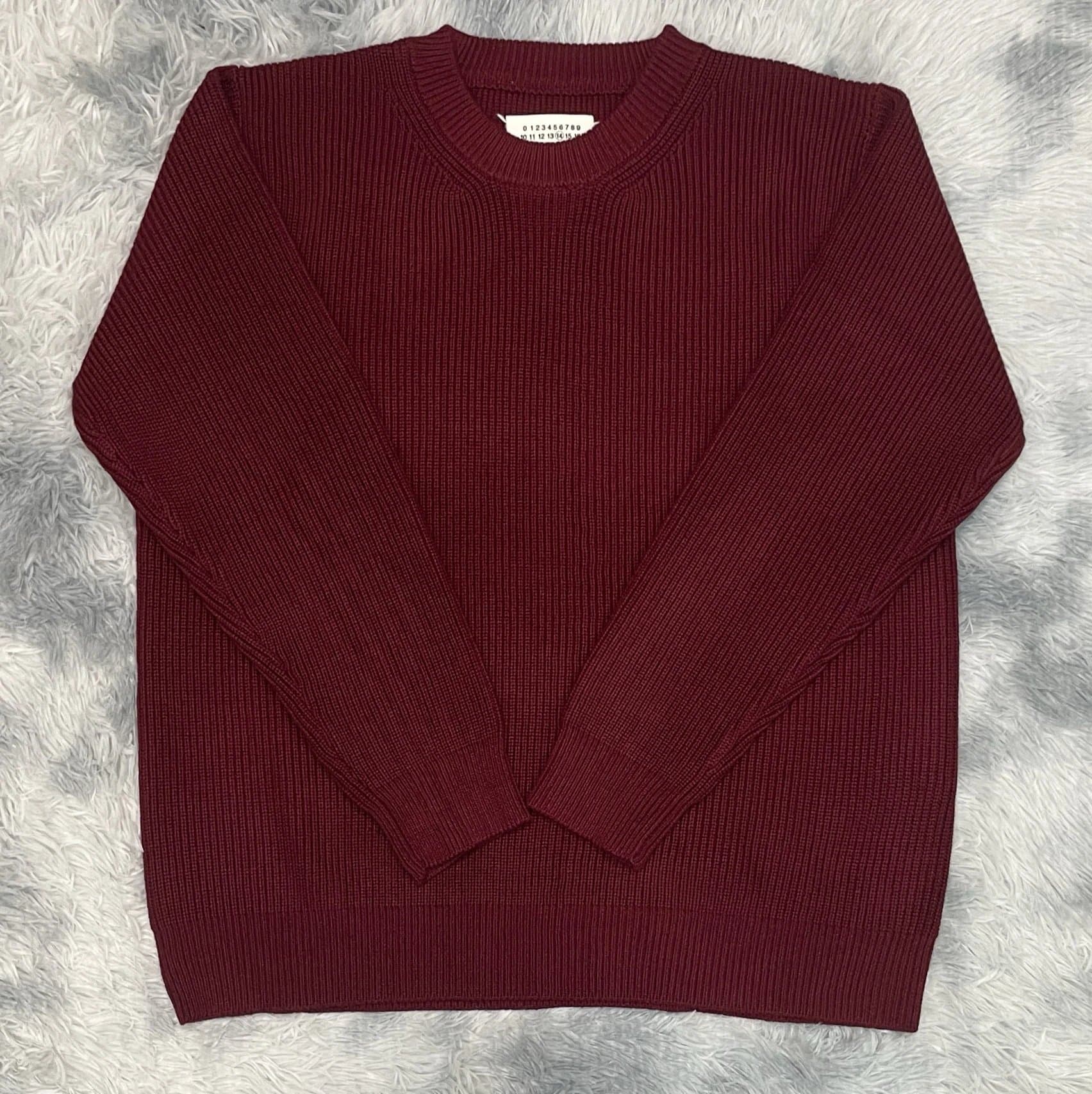 Maison Margiela Ribbed Crewneck Sweater Numeric Label