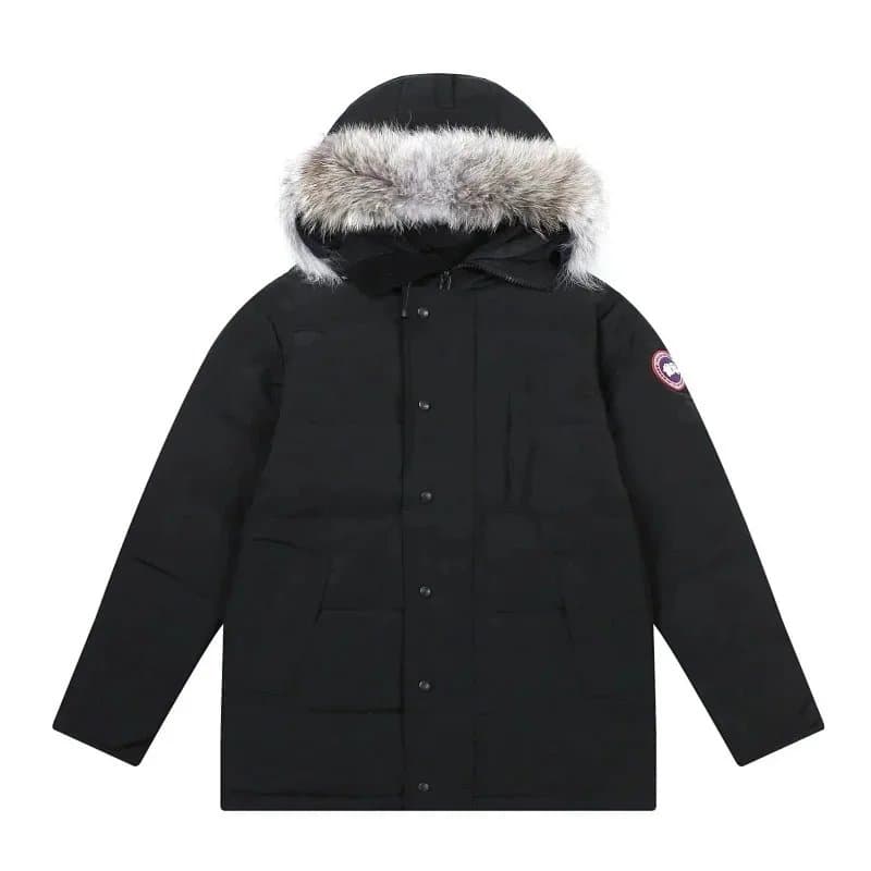 Canada Goose Expedition Parka Black with Fur Trim