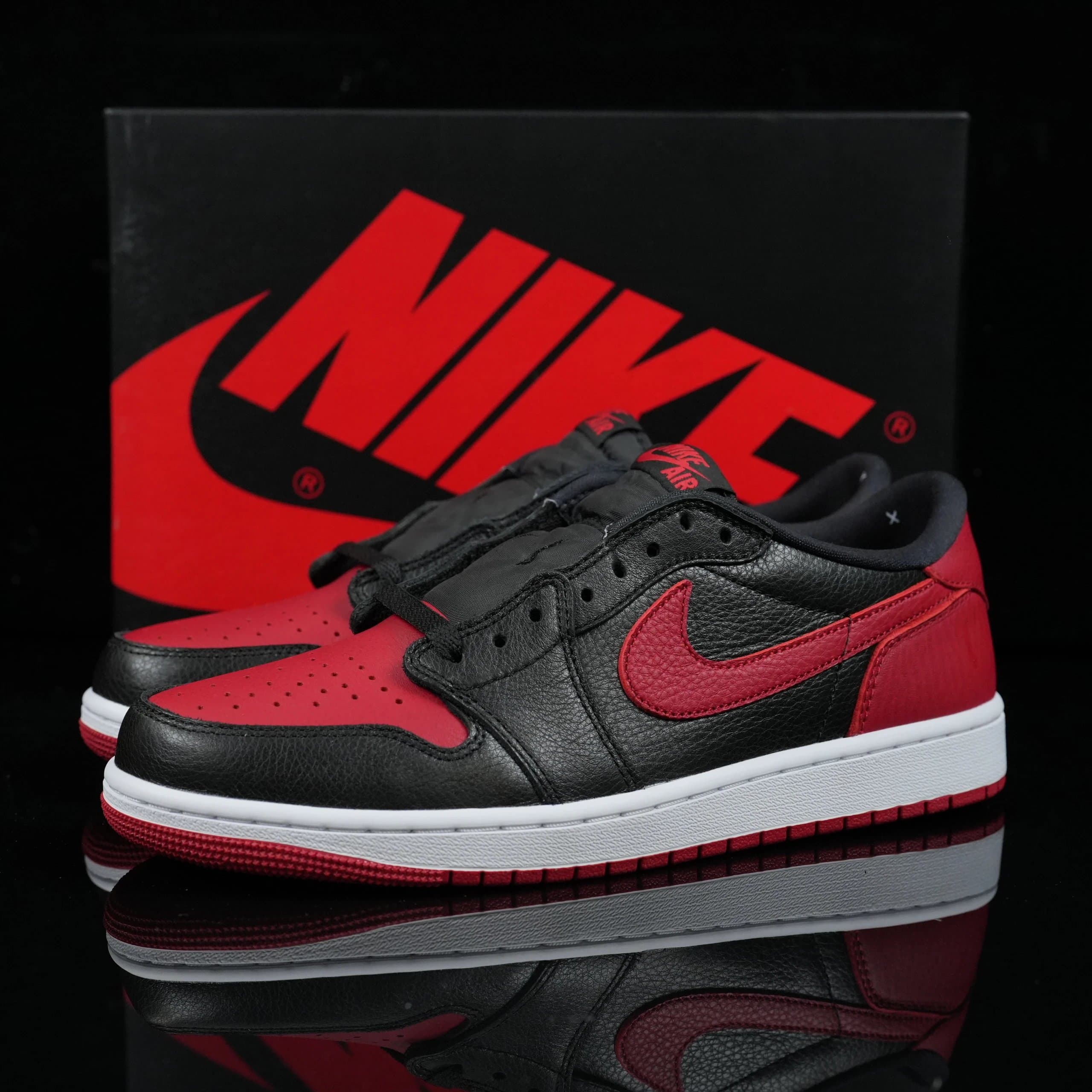 Nike Dunk Low Bred — DG AJ1 LOW OG黑红白IW6276-001