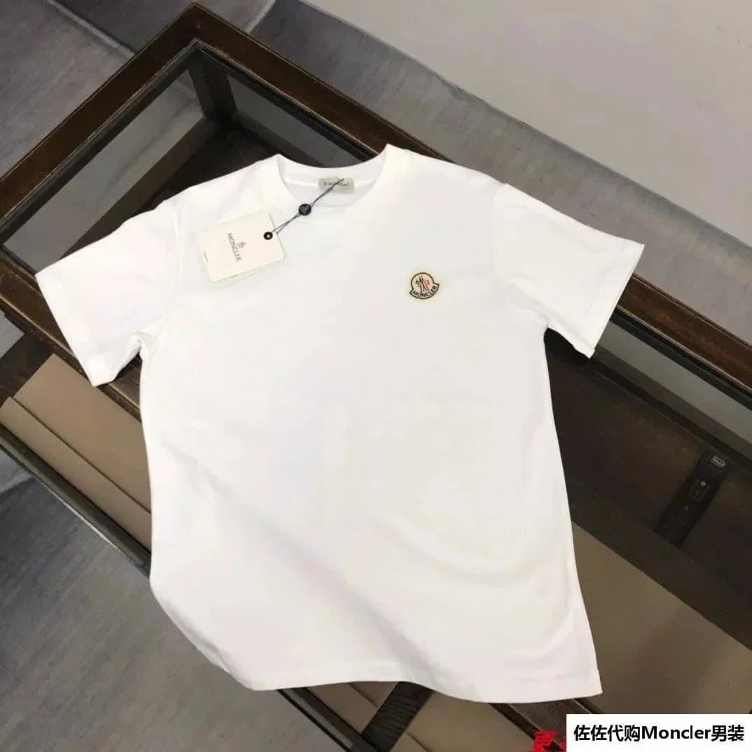 Moncler Logo Patch T-Shirt Heather Grey — cp-6