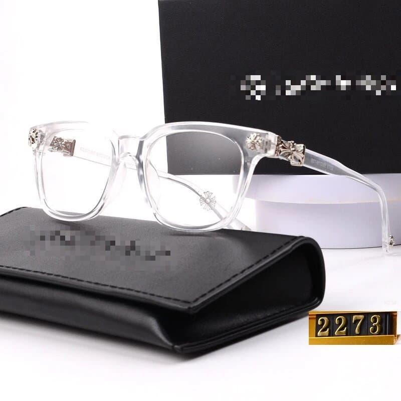 Chrome Hearts Optical Glasses Crystal Frame with Cross Motif