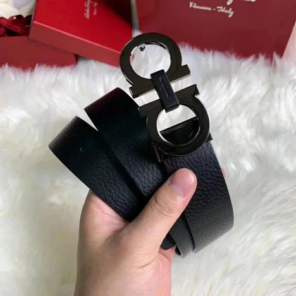 Ferragamo Gancini Belt Classic Black