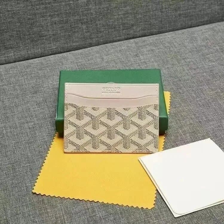 Goyard Card Holder Goyardine Canvas