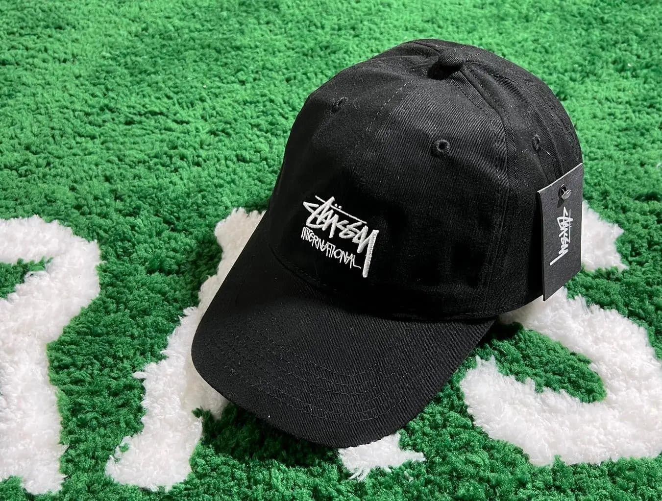 Stüssy Cap S Logo — 上下两行  black黑