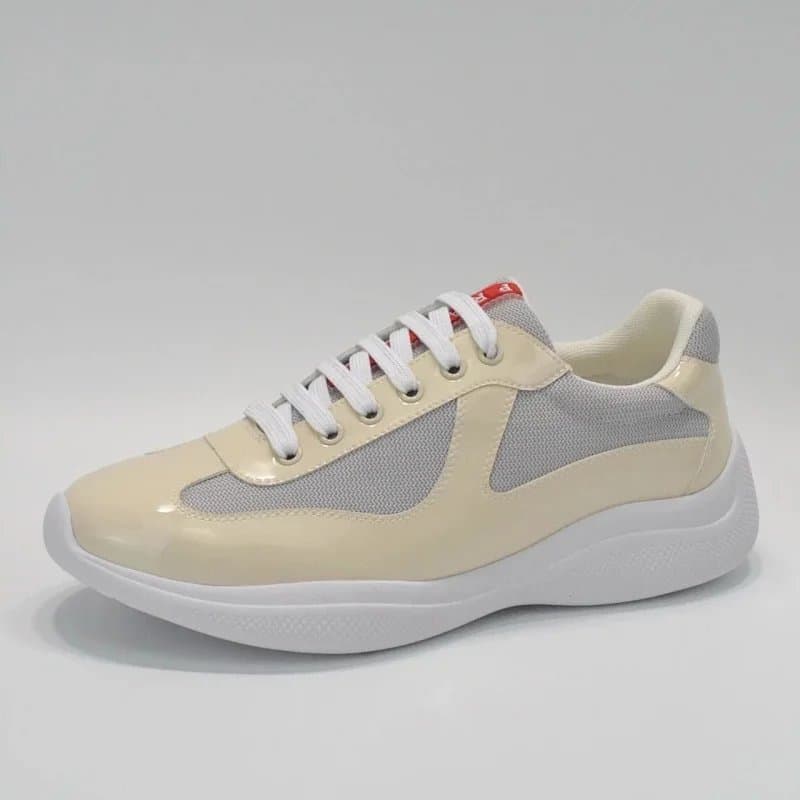 Prada Cleated Sneaker Metallic Silver — 8