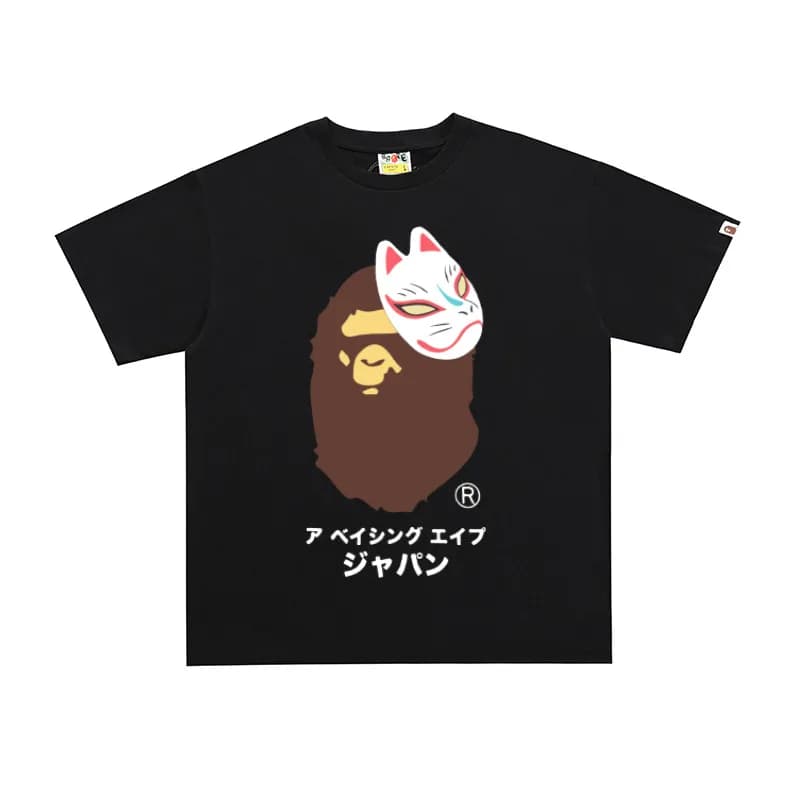 BAPE × Gallery Dept. Graphic Tee Fox Mask Ape Head