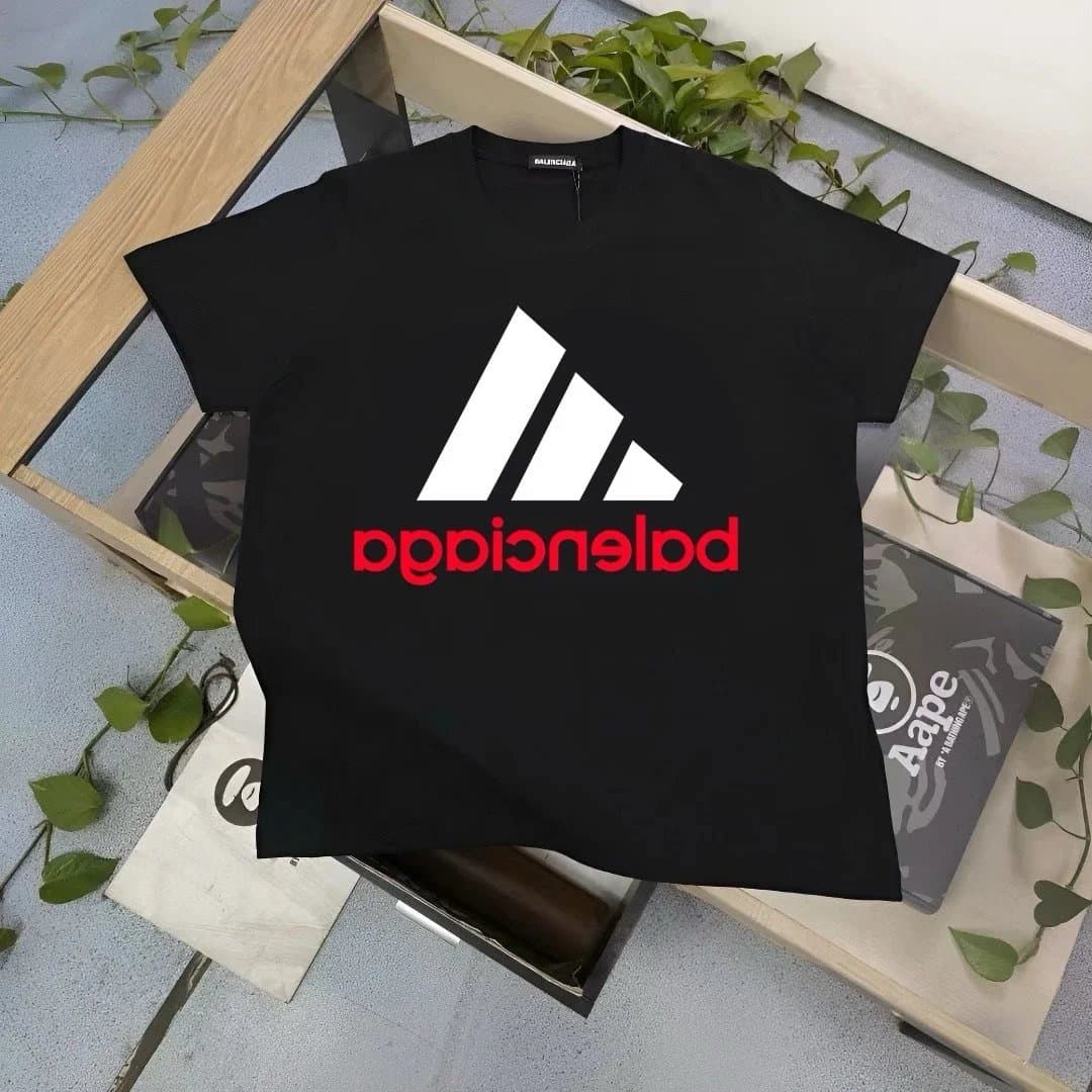 BAPE × Balenciaga Graphic Tee Multi-Logo Print — 19