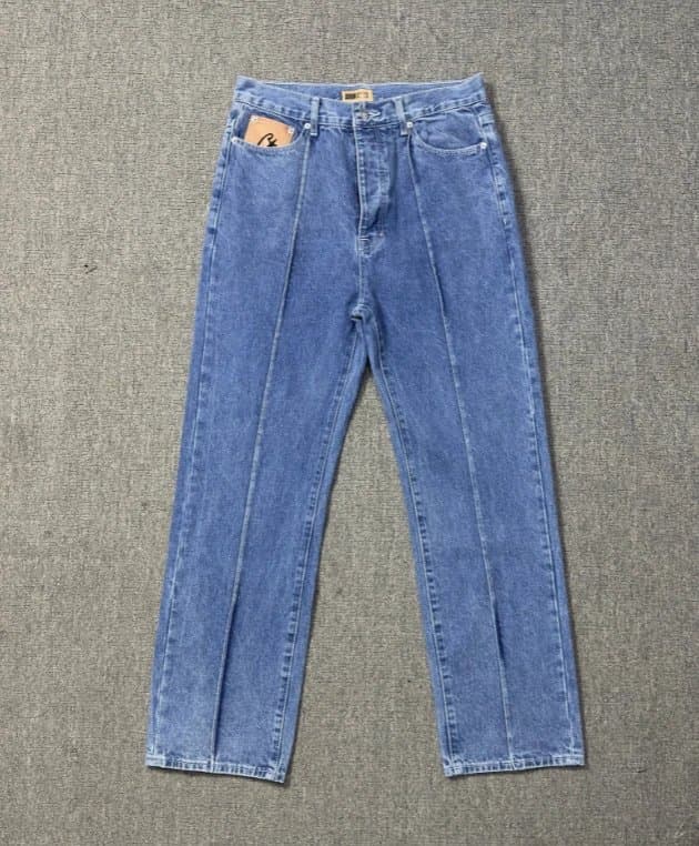 Levi's Straight Fit Jeans Script Logo — 8009蓝