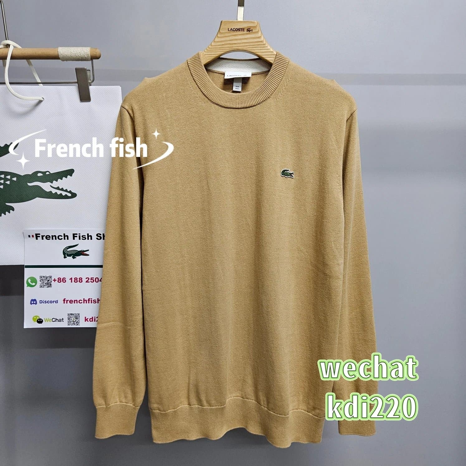 Lacoste Crewneck Sweater Classic Croc Logo