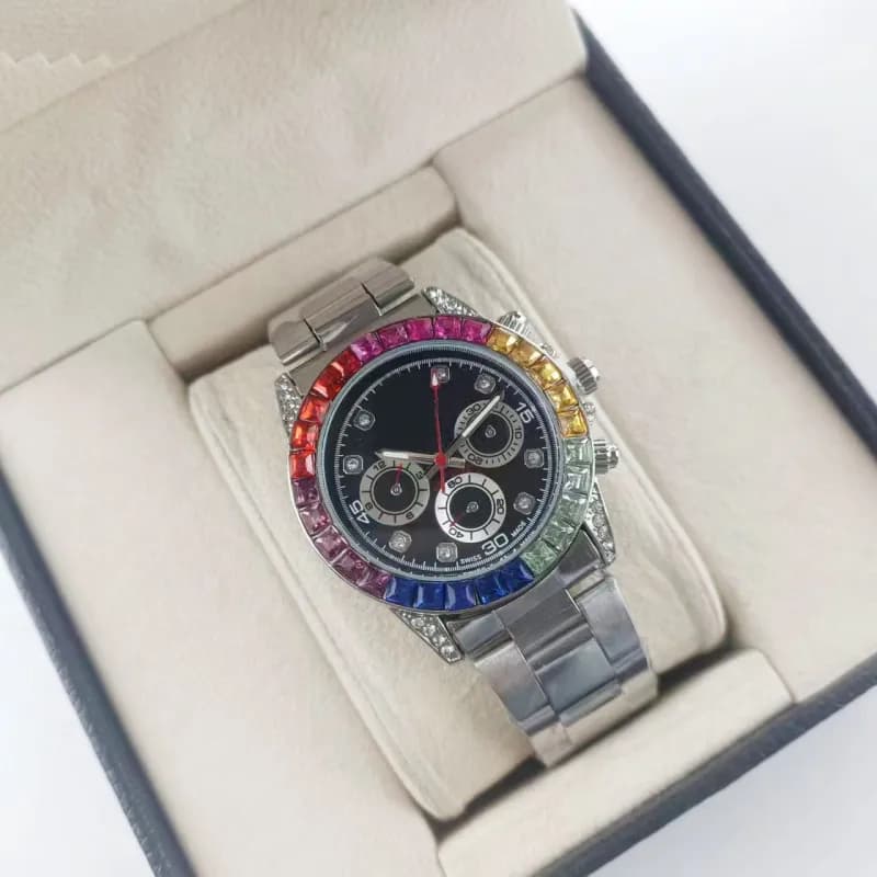 Rolex Daytona Chronograph Rainbow Bezel