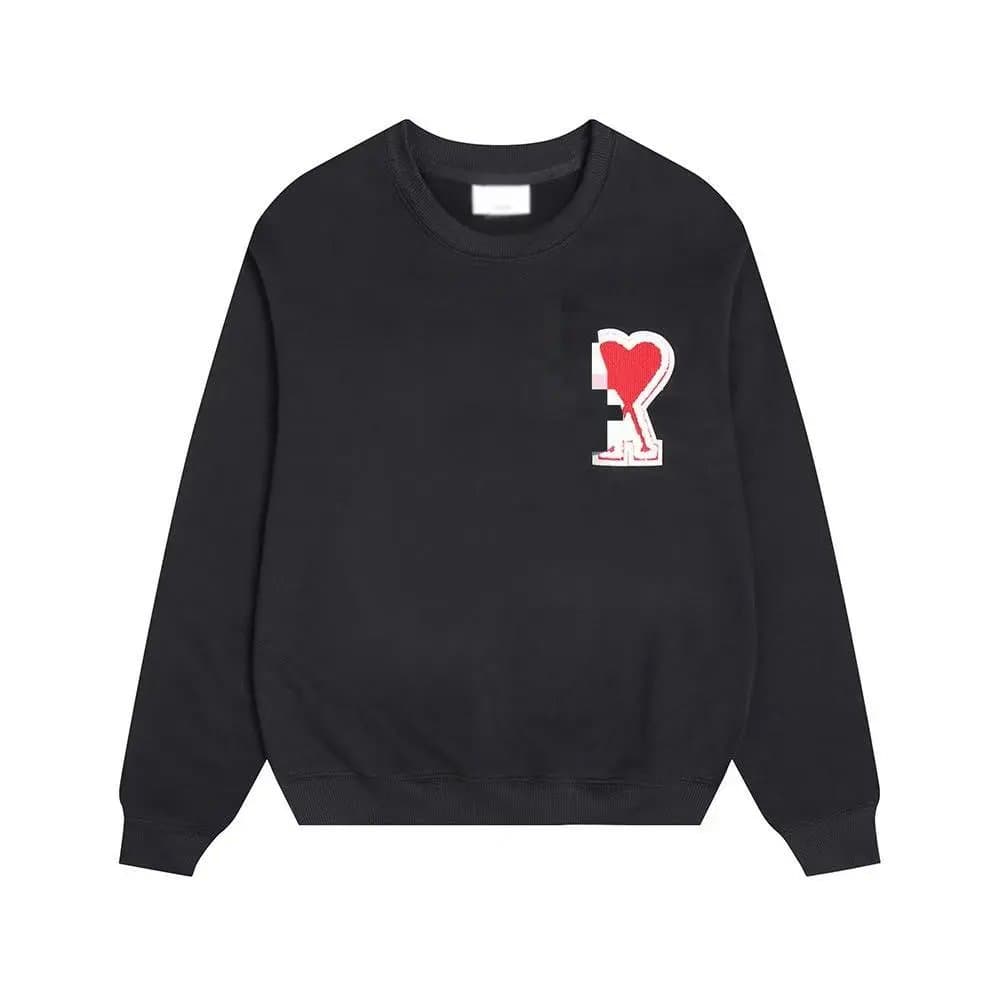 Kith Crewneck Sweatshirt Heart Logo — 黑-红-204