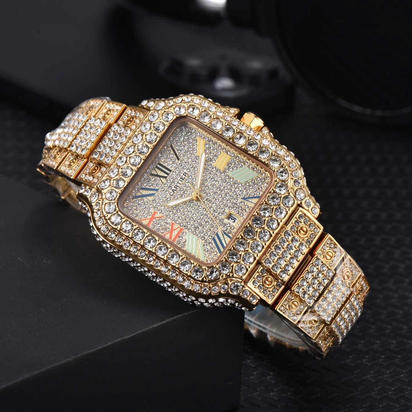 Santos de Cartier Fully Iced