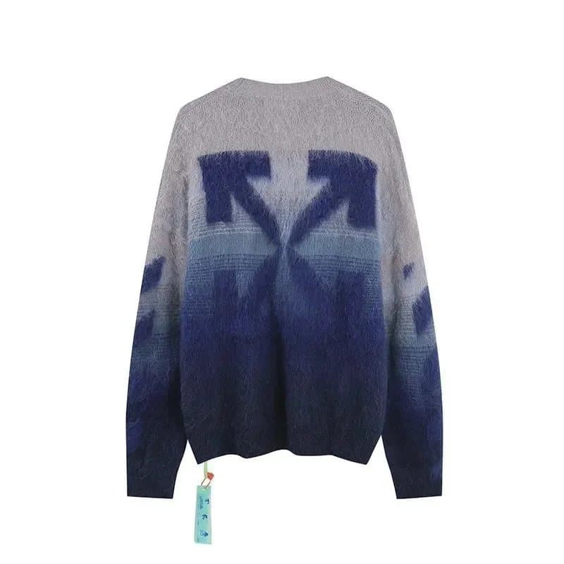 Off-White Ombre Arrow Sweater Gradient Blue