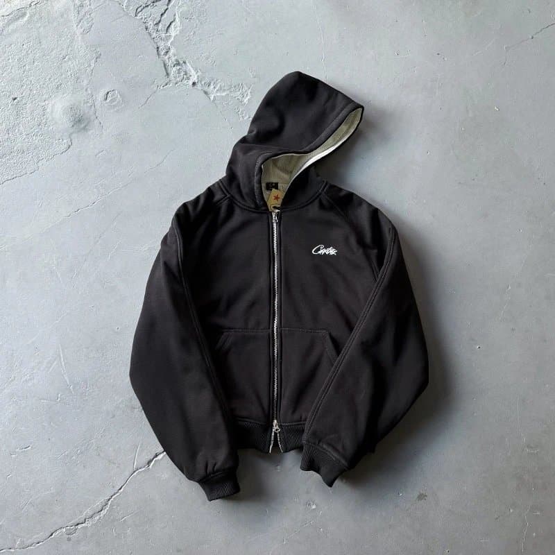 Carhartt Zip-Up Hooded Jacket Embroidered Logo