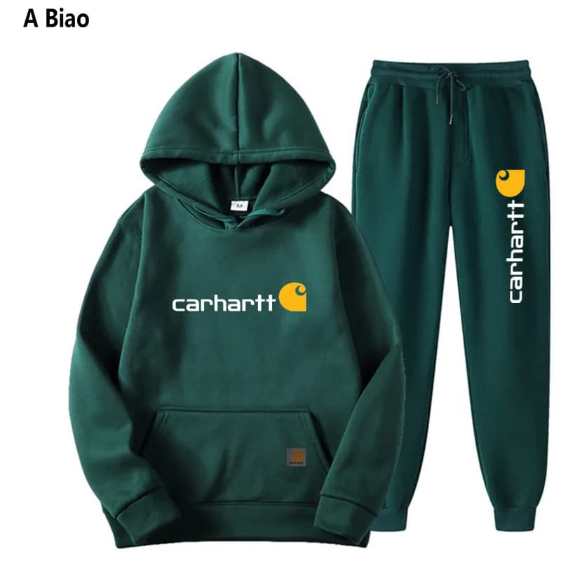 Hoodie and Joggers Set Carhartt Logo — 4