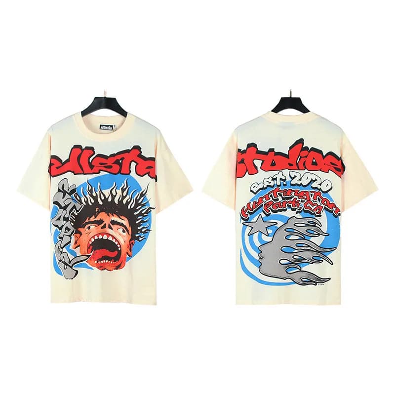 Stüssy Graphic Tee Flame Star Print — TX4HK07X