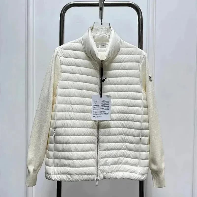 Stone Island Quilted Jacket Knit Sleeve