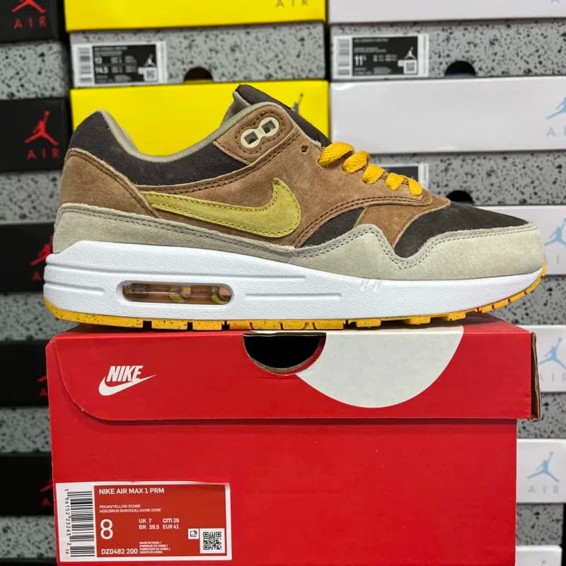 Nike Air Max 1 PRM Pecan/Yellow Ochre