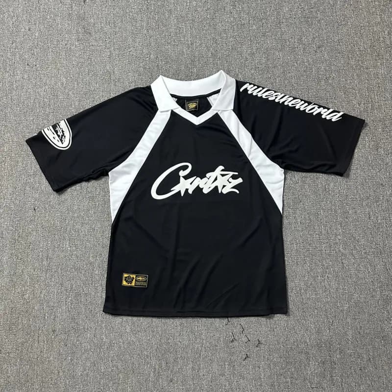 Corteiz Rulesneworld Jersey Black/White