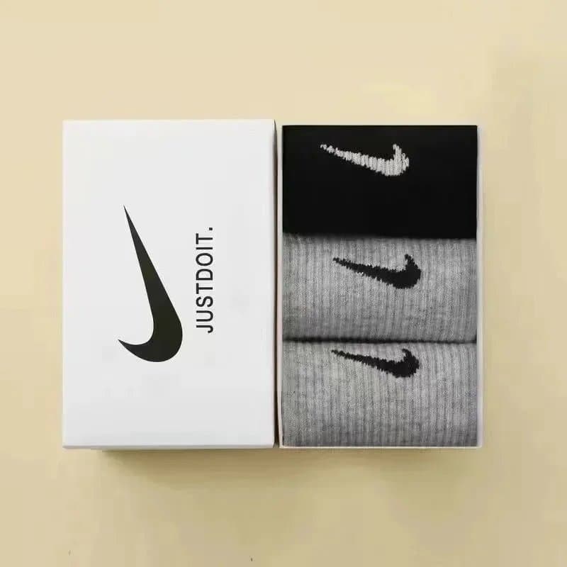 Nike Socks 5-Pack — 3双装【灰+灰+黑】