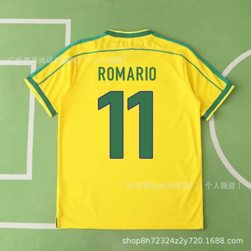 Nike Brazil National Team Jersey Home Kit — 98巴西主场短袖11号