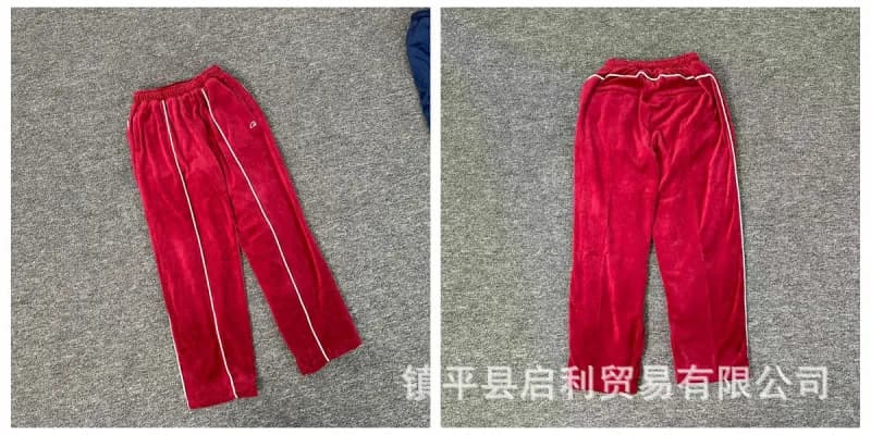 Palm Angels Half-Zip Windbreaker Two-Tone Logo — 681酒红