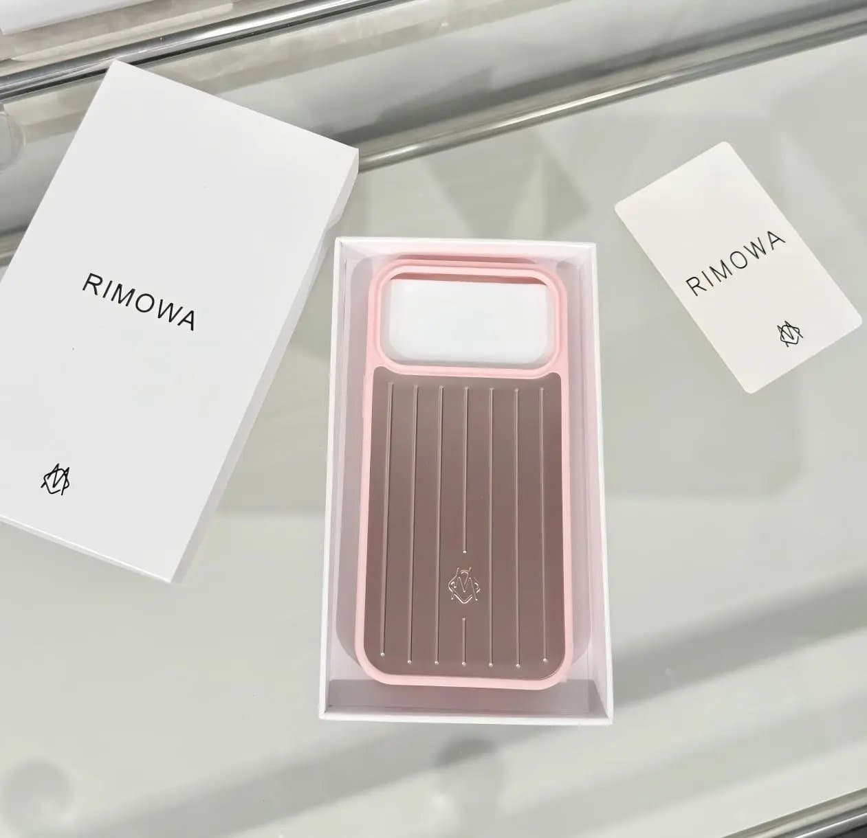 Rimowa Phone Case Striped Aluminum Design
