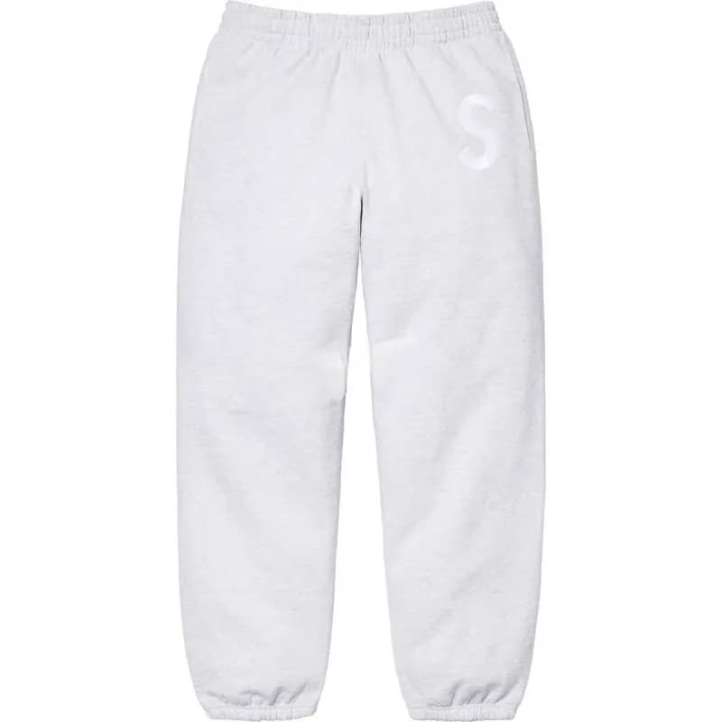 Supreme Zip-Up Hoodie and Joggers Set S Logo — S标灰色裤子