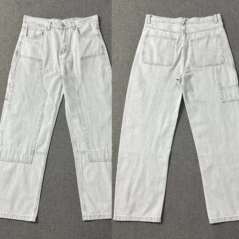 Travis Scott Cargo Jeans Light Wash