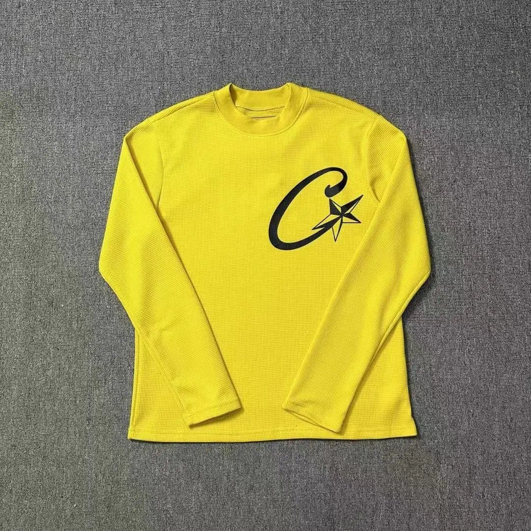 Chrome Hearts Raglan Long Sleeve Tee Script Logo — 722黄色