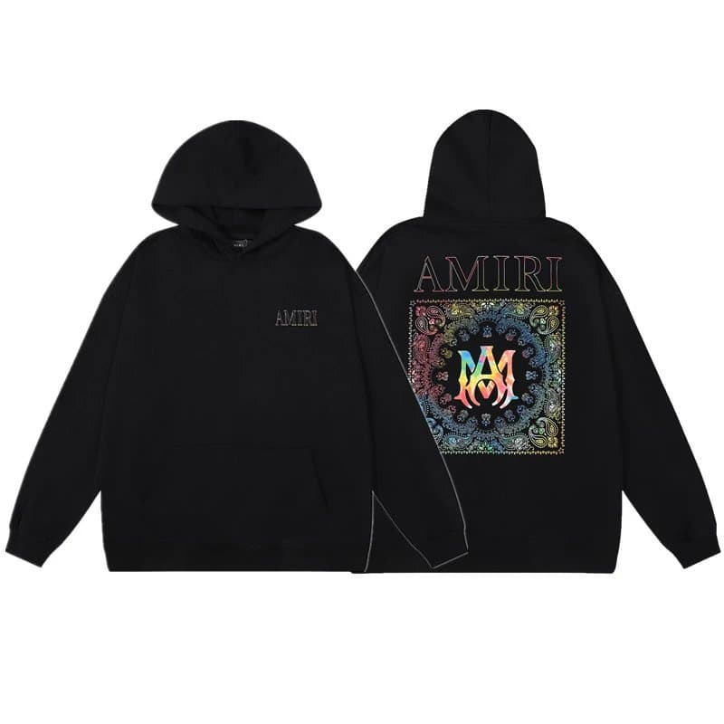 Amiri Hoodie Flame Logo — 864 黑色
