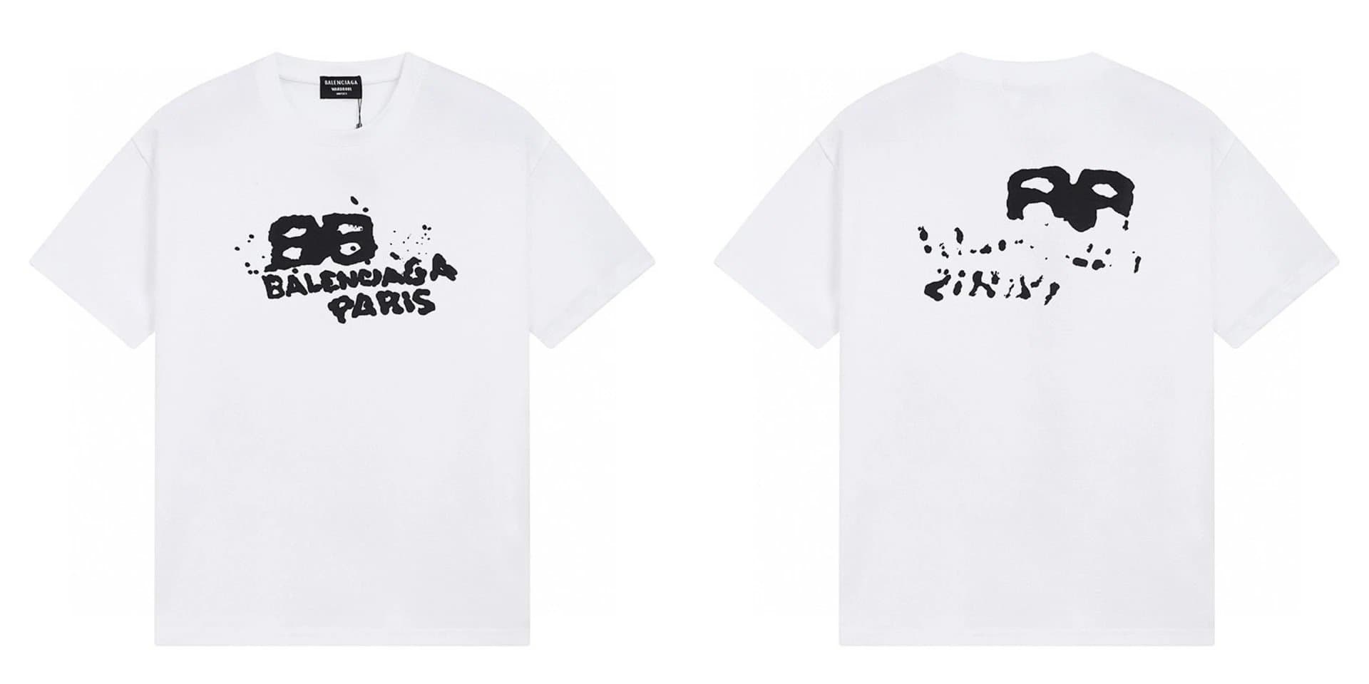 Balenciaga Digital Clock Tee 5:20 Print — 517白色