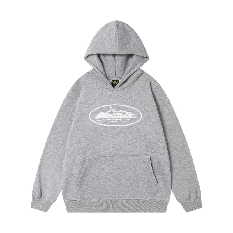 Gallery Dept. Oval Logo Hoodie Heather Grey