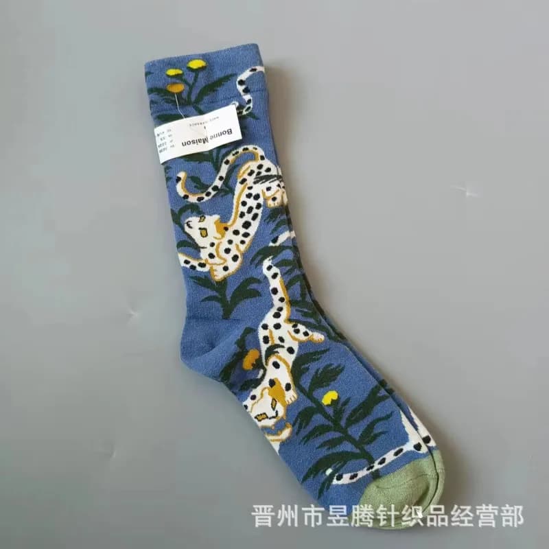 Balenciaga Cheetah Print Sock Jungle Cheetah