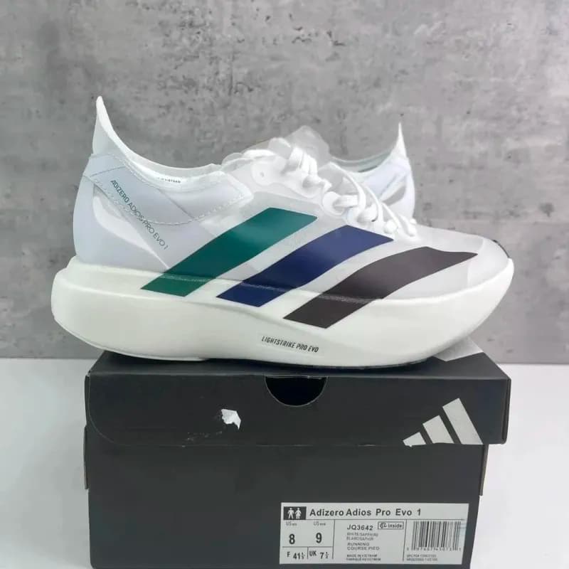 Adidas Adizero Adios Pro Evo 1 White Green Blue