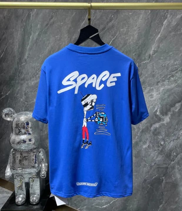 Chrome Hearts Cross Logo Tee Five Crosses — 8231 blue