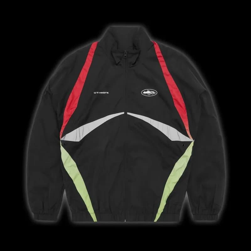 Printed Hooded Jacket Coca-Cola Script All-Over Print — C19 black