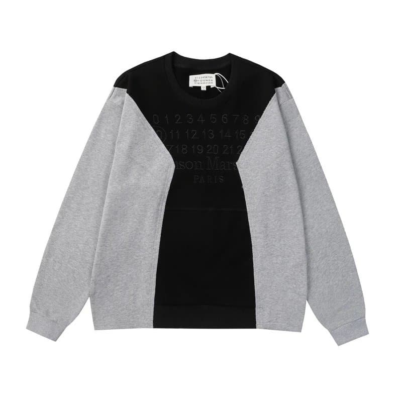 Maison Margiela Numbered Shirt Back Print — 6501黑灰色