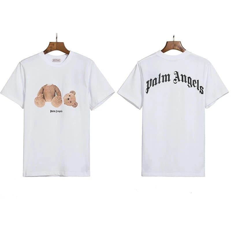 Palm Angels Graphic Tee Teddy Bear Print