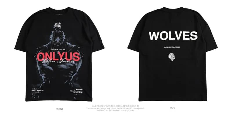 Corteiz Wolves Tee Only Us Graphic