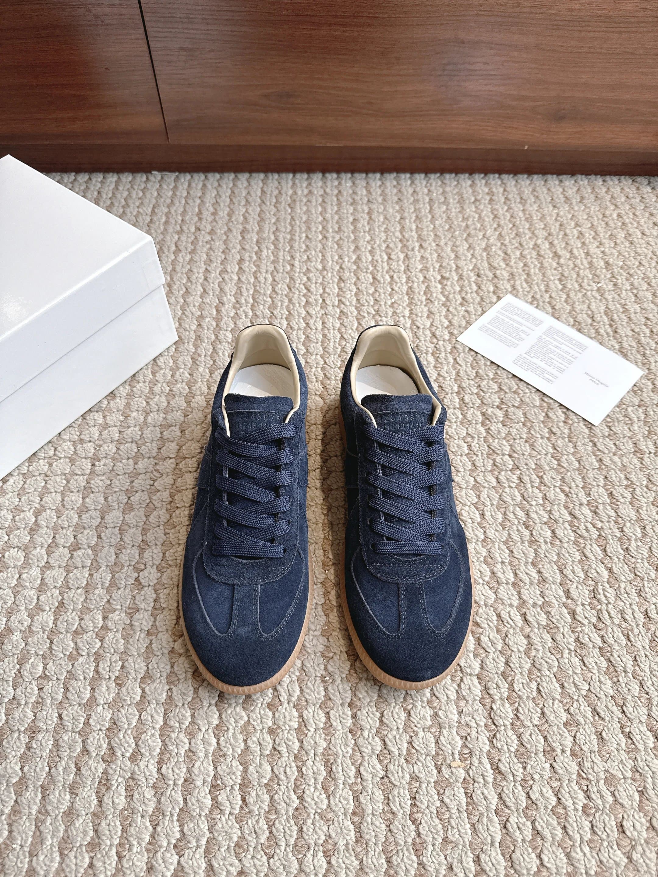 Maison Margiela Tabi Sneaker Navy Suede