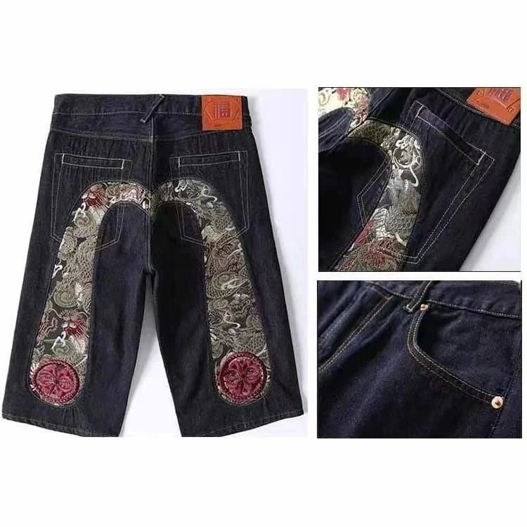 Neighborhood Denim Shorts Ukiyo-e Print Patch — 17