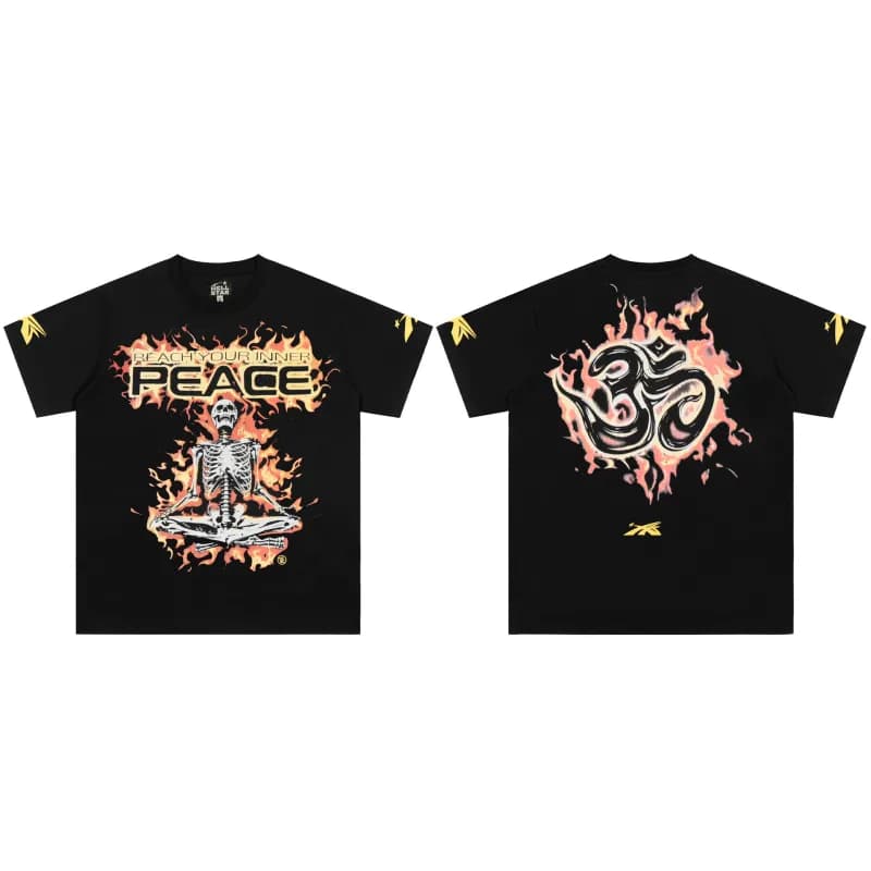 Hellstar Ribcage Tee Skeleton Print — ss3120