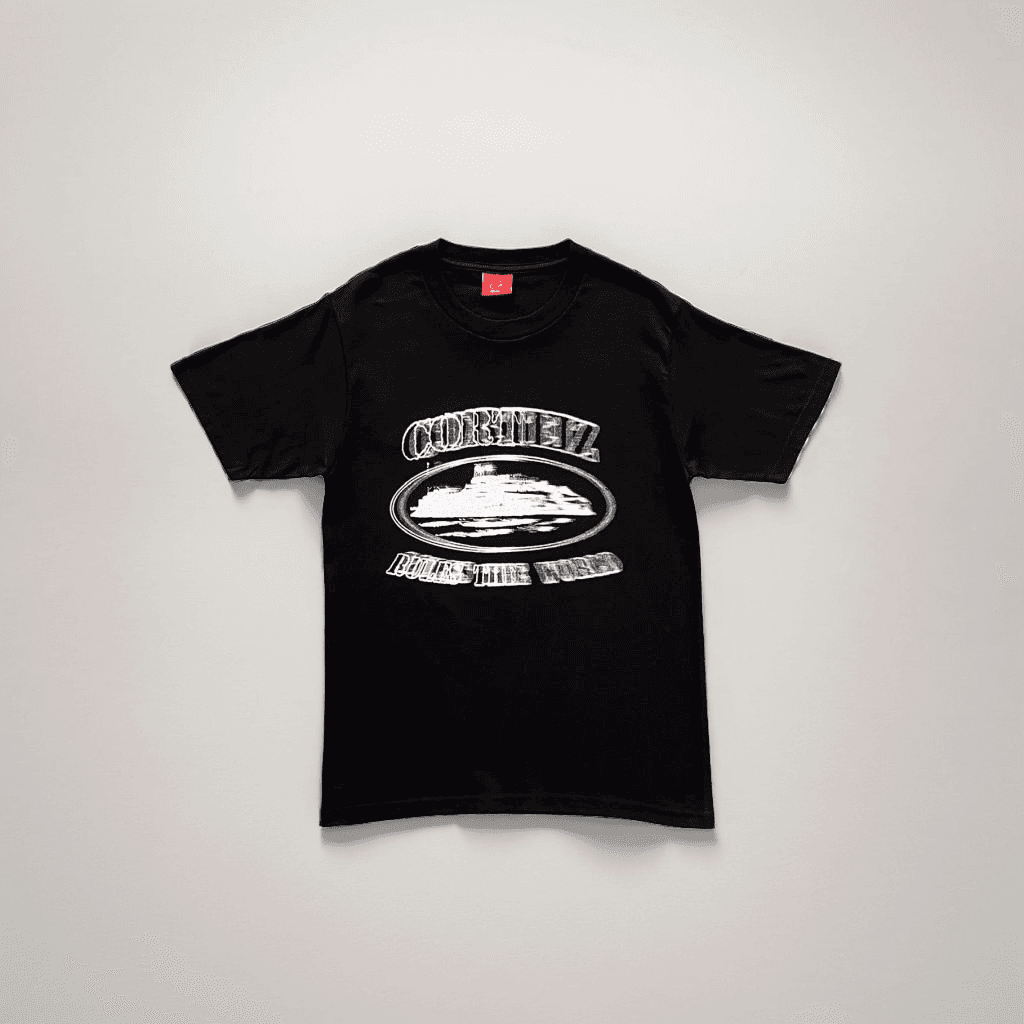 Stüssy T-Shirt Green Logo — 幻影黑（白）
