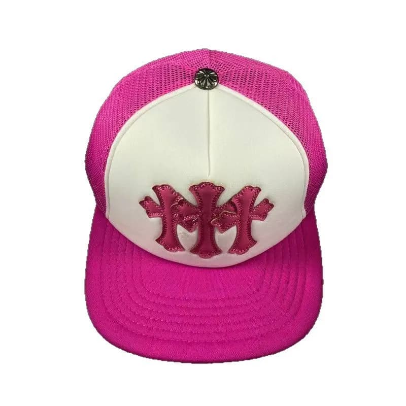 Chrome Hearts Snapback Cap Triple Cross — 三粉皮粉色