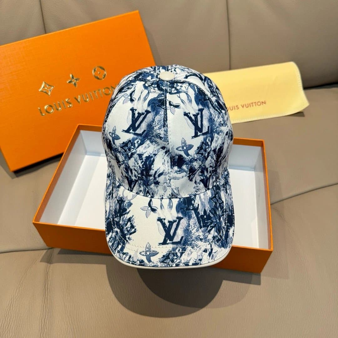 Louis Vuitton Baseball Cap Monogram Floral Print