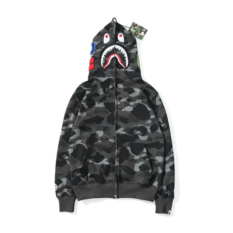 BAPE Shark Hoodie Camouflage