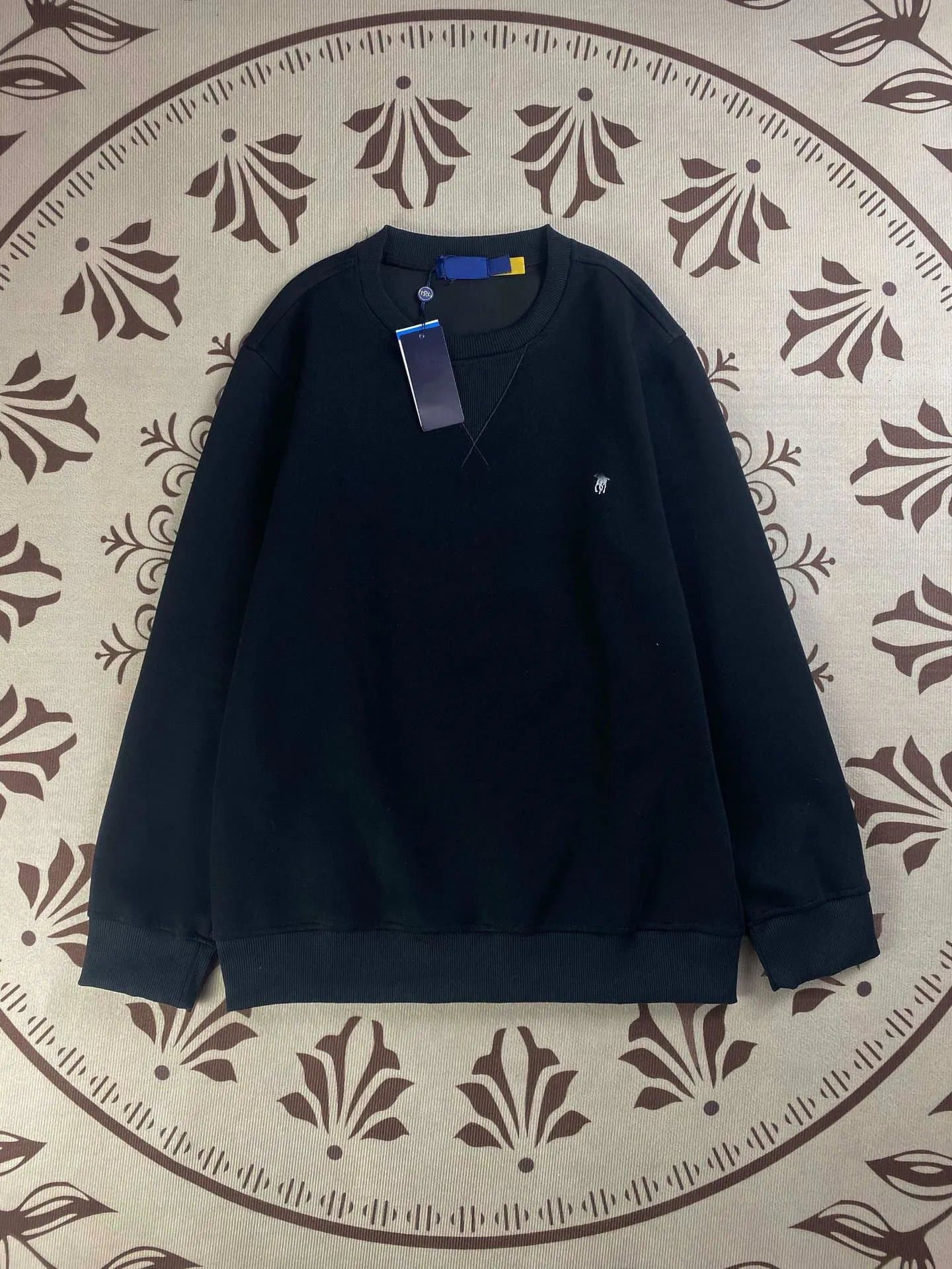 Polo Ralph Lauren Quarter-Zip Pullover Heather Grey — 黑