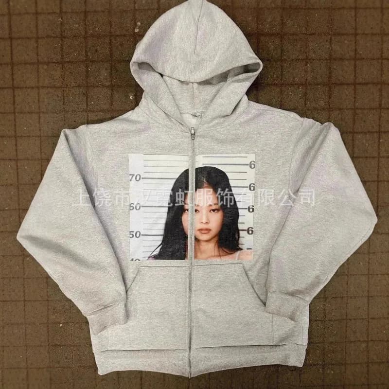 Fear of God Essentials Zip-Up Hoodie Nebraska ID Print — ZH112903